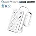 WiFi Smart Power Strips Compatible with Alexa& Google Home, No Hub Required, Knaclean Smart Surge Protector Outlets with 4 USB Ports and 4 AC Plugs Socket Supports SmartLife & Echo/ Google Control