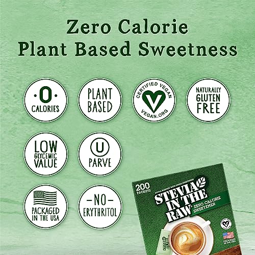 Stevia In The Raw, Plant Based Zero Calorie Sweetener, No Erythritol