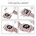 LKEITY Compatible for Apple Watch Band 42mm Series 1/2/3 Milanese Loop Stainless Steel Magnetic Band with Metal Case for iWatch Replacement Strap Rose Gold
