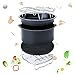 (2017 Upgrade) Air Fryer Accessories Deep Fryer Gowise Phillips Avalon Bay and More, 5-pieces Air Fryer Baking Pan Skewer Rack Barrel Silicone Mat Set Fit all 3.7QT &5.3QT & 5.8QT