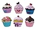 GIFTME 5 Cute Kitchen Fridge Magnets Set of 6 Cupcake Designs-Perfect For Home, School, Classroom and Office Magnets, Magnets for Refrigerator Dry Erase Board and Whiteboard Magnets with Gift Boxs…