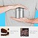 Airtight Coffee Container Storage Canister,Stainless Steel Coffee Beans Ground for Fresher Container Built-in One Way Valve (Silver, 16oz)