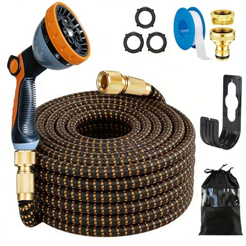 150ft Expandable Garden Hose Pipe Garden Hose Flexible Hose with Nozzles 10 Function Metal Interface Leakproof No Tangle Wear Resistant Garden Hose for Car Wash