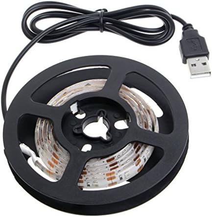 Onpiece 0.5m-2m USB 3528 SMD Waterproof Flexible Strip Light RGB Decor Lamp DIY (1M)