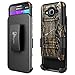 NageBee Galaxy J36, J36V, J3 (2016), J3 V, Sky, Sol, Amp Prime, Express Prime Case with [Tempered Glass Screen Protector], [Heavy Duty] [Belt Clip] Holster [Kickstand] Combo Case -Camo