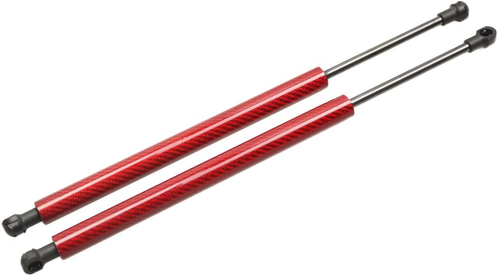 Damper Front Hood Bonnet Gas Struts for PORSCHE PANAMERA Hatchback 2011/08 - Carbon Fiber Shock Absorber Car Parts Accessories Gift 015862,970.511.572.00 2pcs (Carbon Fiber Red)