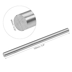 uxcell Round Steel Rod, 9mm HSS Lathe Bar Stock