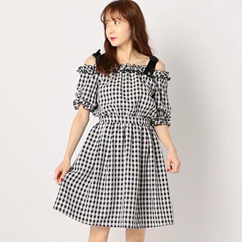 Amazon Co Jp ロディスポット Lodispotto ロマンスギンガムチェックワンピース シロクロ M 服 ファッション小物