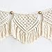 Mkono Macrame Woven Wall Hanging Fringe Garland Banner Bohemian Wall Decor Woven Home Decoration for Apartment Bedroom Living Room Nursery, 7