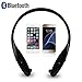 VersionTech Bluetooth Headphones Stereo Sport Wireless Earphones Earbuds Headset with Microphone Hands-free Talking Sweat resistant for iPhone 7 Plus iPhone 6S Plus and other Bluetooth Devices, Black