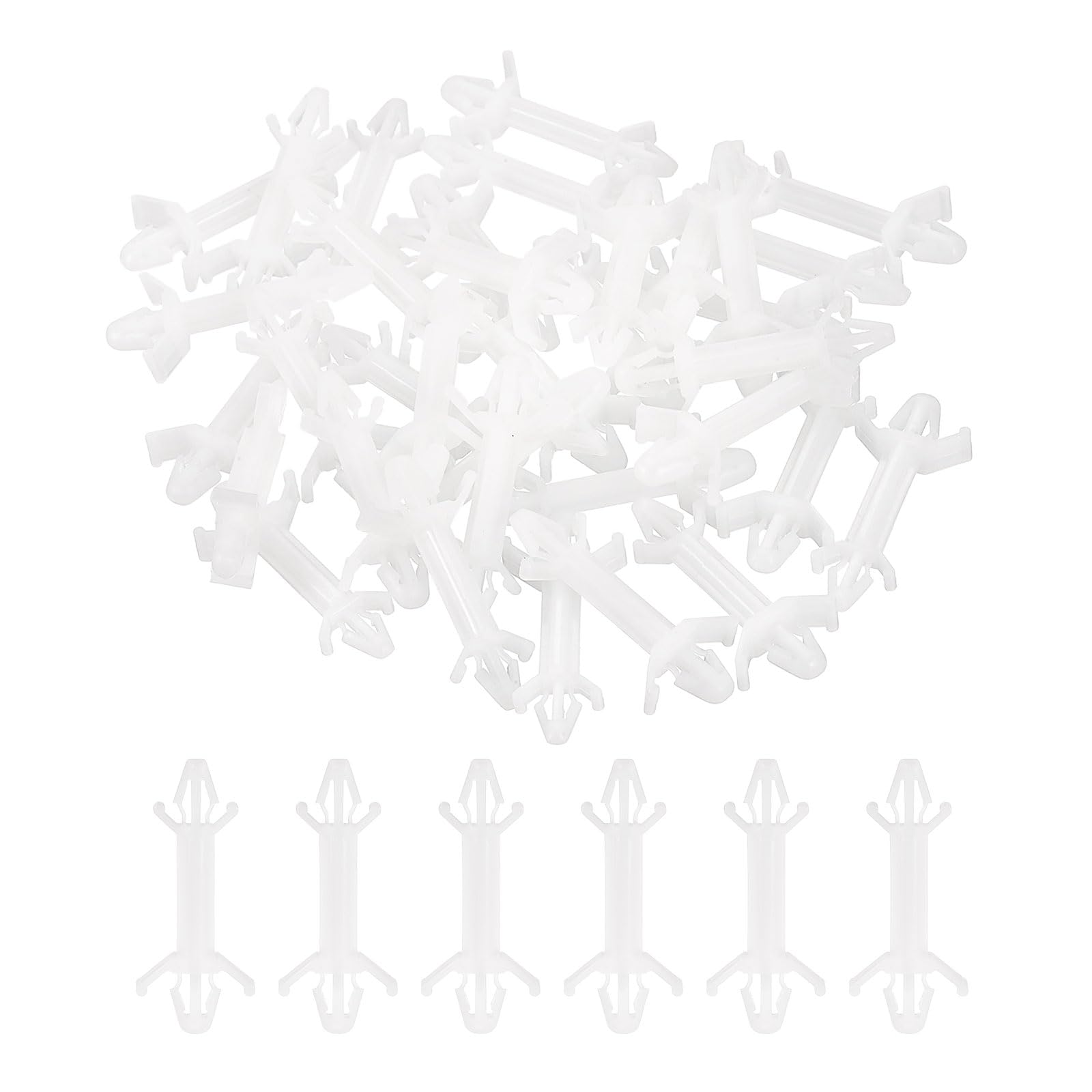 PATIKIL 120PCS PCB Board Isolation Column, Nylon Reverse Locking Circuit Board Clips Standoff Double Head Insulation Bracket Support Height 19mm /0.75"