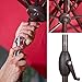 Abba Patio 7.5ft Patio Umbrella Outdoor Umbrella Patio Market Table Umbrella with Push Button Tilt and Crank for Garden, Lawn, Deck, Backyard& Pool, Red
