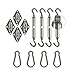 DOEWORKS Sun Shade Sail Kit 8 Inches for Rectangle or Triangle Sails, Heavy Duty Stainless Steel for Outdoor Using
