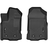 Husky Liners Weatherbeater Floor Mats | Fits 2019-2023 Ford Ranger, SuperCrew (Crew Cab) & SuperCab (EXT Cab) | Front Row, 2-pc Black - 13411