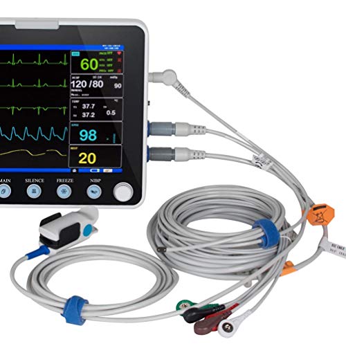funwill 8 Inch Portable Patient Monitor with 6 Standard Parameter,with Lithium Battery