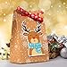 NIMU 12 Pack Christmas Bag Reusable Craft Paper Boxes for Gift and Presents Candies Cookies Bundle Xmas Theme Gift Wrapping Bags Great Holiday Bulk Prime
