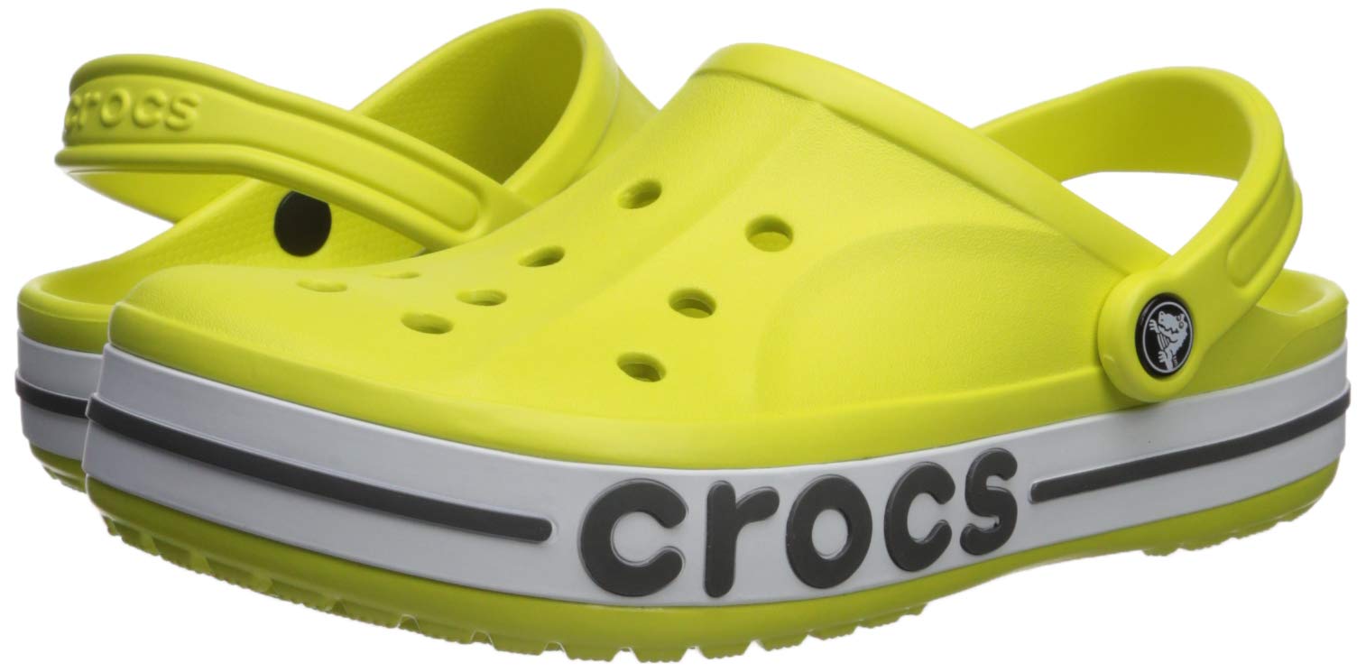 black and white bayaband crocs