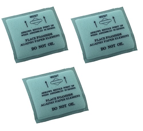 Briggs & Stratton Genuine OEM 493537S Flat Air Filter Pre-Cleaner (3 Pack)