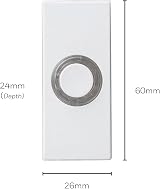 Honeywell Home D534WE Lightspot Wired Illuminated Bell Push White Fixings IP40 view 2
