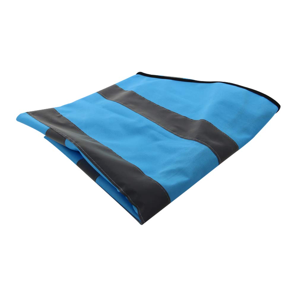 Othmro Safety Vest High Visibility Light Blue 120G warp Knitted Fabric Safety Vests for Men and Women 3pcs