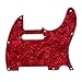 Musiclily 8 Hole Tele Pickguard for American/Mexican Made Fender Standard Telecaster Modern Style Electric Guitar,4Ply Red Pearl