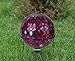 Lily's Home Colorful Mosaic Glass Gazing Ball, Designed with a Stunning Holographic Petal Mosaic Pattern to Bring Color to Any Home and Garden, Red, Blue & Purple (10 Inches Dia.)