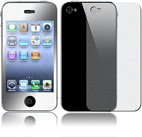 Premium FULL BODY Mirror Screen Protector for Apple iPhone 4 4G / 2 Piece Front and Back