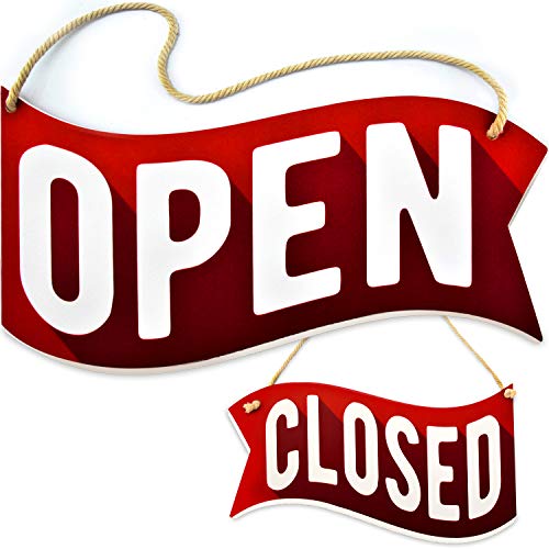 Bigtime Signs Open Closed Sign For Business Door - PVC 6.25