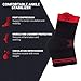 UFlex Athletics Ultra Flex Athletics Ankle Brace Support Sleeve for Post Surgery Treatment, Swelling Reduction, Pain Relief, Ankle Stabilizing and Compression, Single Wrap Black, Red Large