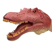 Geminismart Spinosaurus Dinosaur Hand Puppets Large Soft Rubber Realistic Funny & Scared Dino Head Hand Puppets Home, Stage and Class Role Play Toy for Kids and Toddlers