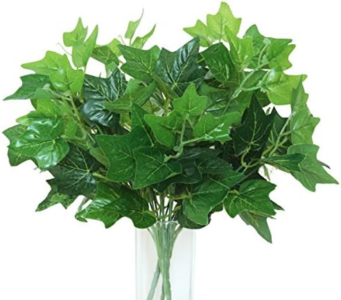 JUYO VONSAN 8pcs Artificial Plants Ivy League Leaves Fake Plants Bridal Home Garden Office Floor Restaurant Wedding Decoration (8)