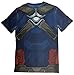 Captain America Civil War Costume Men's t-Shirt (XXL, Blue)