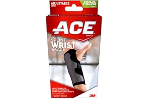 ACE Brand Reversible Wrist Brace Wrist Support for Sore Weak and Injured Wrists Breathable One Size Fits Most