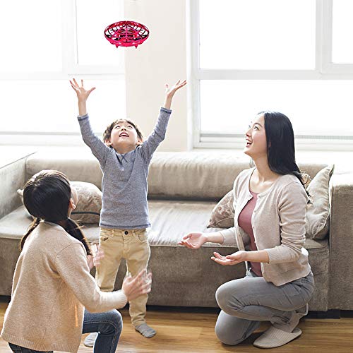 image for SUUKAA UFO Flying Ball Toys, Hand-Controlled Mini Drone, Infrared Sens
