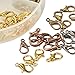 PH PandaHall 120pcs Lobster Claw Clasps, Tibetan Alloy Jewelry Clasps Metal Lobster Clasps Fastener Lobster Hooks for Necklaces Bracelet Jewelry Making (12x7mm)