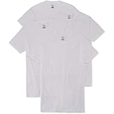 Stafford 4-Pack Men's Ultra Soft 100% Cotton Crew Neck T-Shirt White (X-Large)