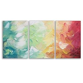 Wall26-3 Panel Canvas Wall Art-Chromatic-Giclee Painting Wall Bedroom Living House Decoration Home Art - 16"x24" x 3 Panels