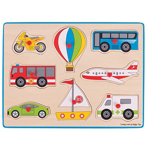 Bigjigs Toys Chunky Lift Out Puzzle-Transport