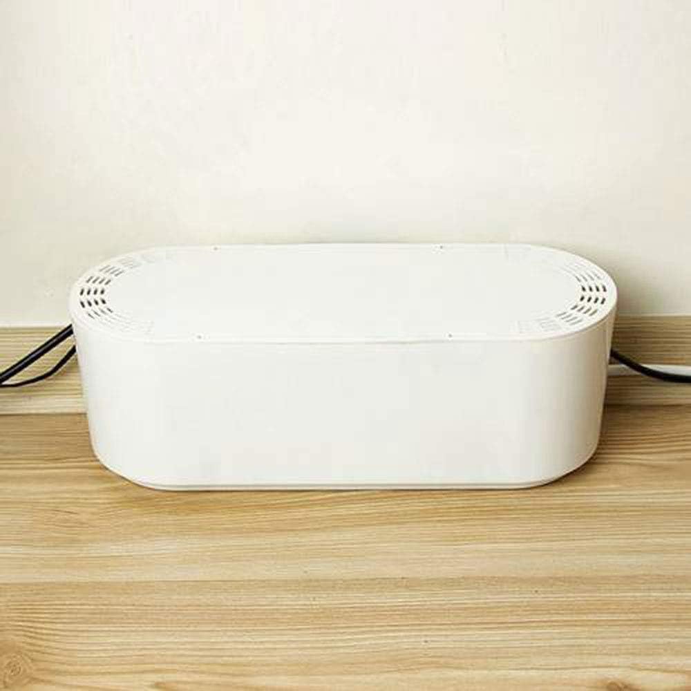 Caja Organizadora de Cables, Organizador de Cables, Caja para Cables (Blanco)