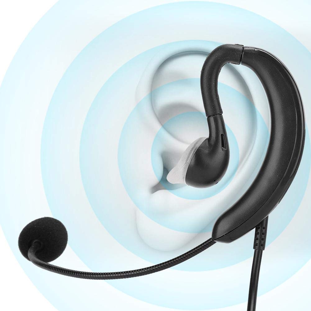 Wired Ear-Hook Headset, USB Notebook Desktop Headphone supports One-key Mute for Skype/QQ/MSN, Portable Computer Earphone with Micphone for Training Teaching