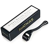 MATKAS Derma Roller, 540 Ultra Titanium MicroNeedles, Non-Invasive Powerful Skin Therapy for Home Use, Facial Care, 0.25 mm. Includes Storage Case.