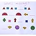 eBoot Glitter Foam Stickers Self-adhesive EVA Foam Sticker Geometry Shaped Foam Stickers for DIY Decoration, 5 Bags, Assorted Colors
