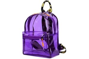 TINYAT Transparent Small Clear Backpack Waterproof Cute Clear Mini Bag for College, Concerts, Sports, Travel and Daily Use