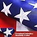 G128 American USA Flag | 3x5 Ft | Double ToughWeave Series Double Sided Embroidered 210D Polyester | Country Flag, Embroidered Stars, Sewn Stripes, Indoor/Outdoor, Brass Grommets, Heavy Duty, 2-ply