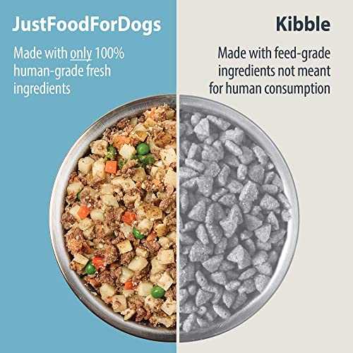 JustFoodForDogs Pantry Fresh Dog Food, Human Grade Beef & Russet Potato