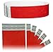 Goldistock Event Wristbands Original Series Fiery Neon Red 200 Count | ¾” Arm Bands | Paper-Like Party Armbands | Wrist Bands