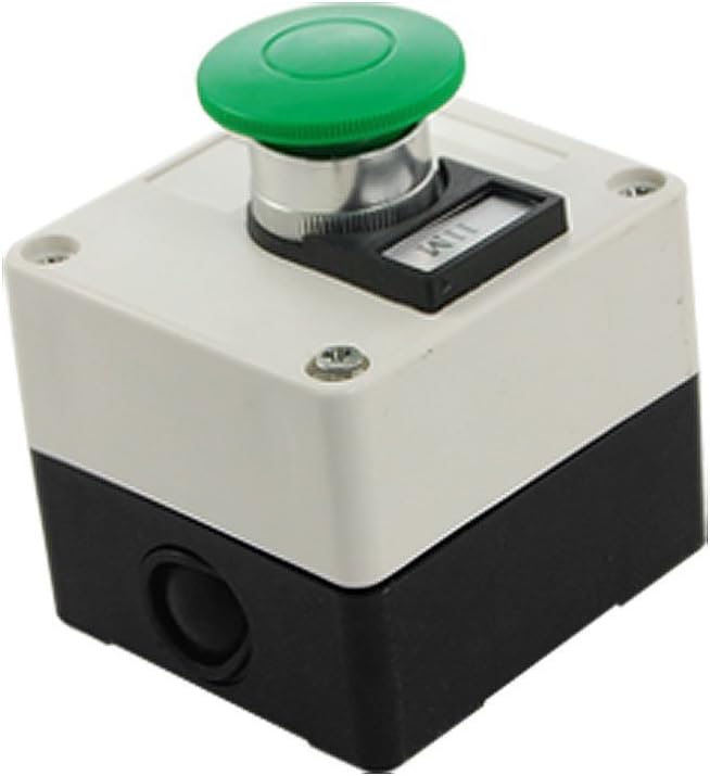 lyhpcoom Green Mushroom Momentary Switch Push Button Station 660V
