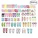 Sufermoe 100 Pcs(50 Pairs) Hair Clips Animal printed pattern Hairpins Non-slip Hair Barrettes Hair Accessories For Dogs