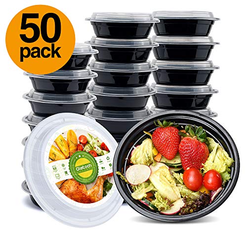 Plastic Food Containers Wholesale. Glotoch 50pack Meal Prep Containers