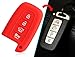 VCiiC Silicone Cover Smart Keyless Remote Key Fob Case Skin Replacement for Kia Optima Forte Sportage Soul Hyundai Elantra Equus Genesis Sonata 4 Button